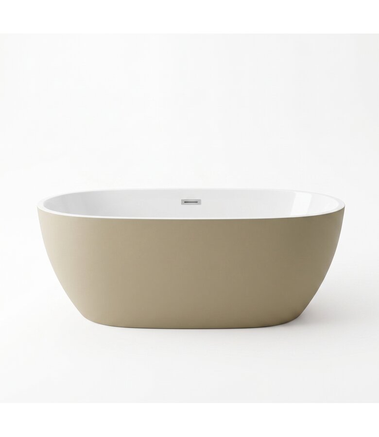 Vrijstaand ligbad Bahia 170 x 75 x 58cm - beige