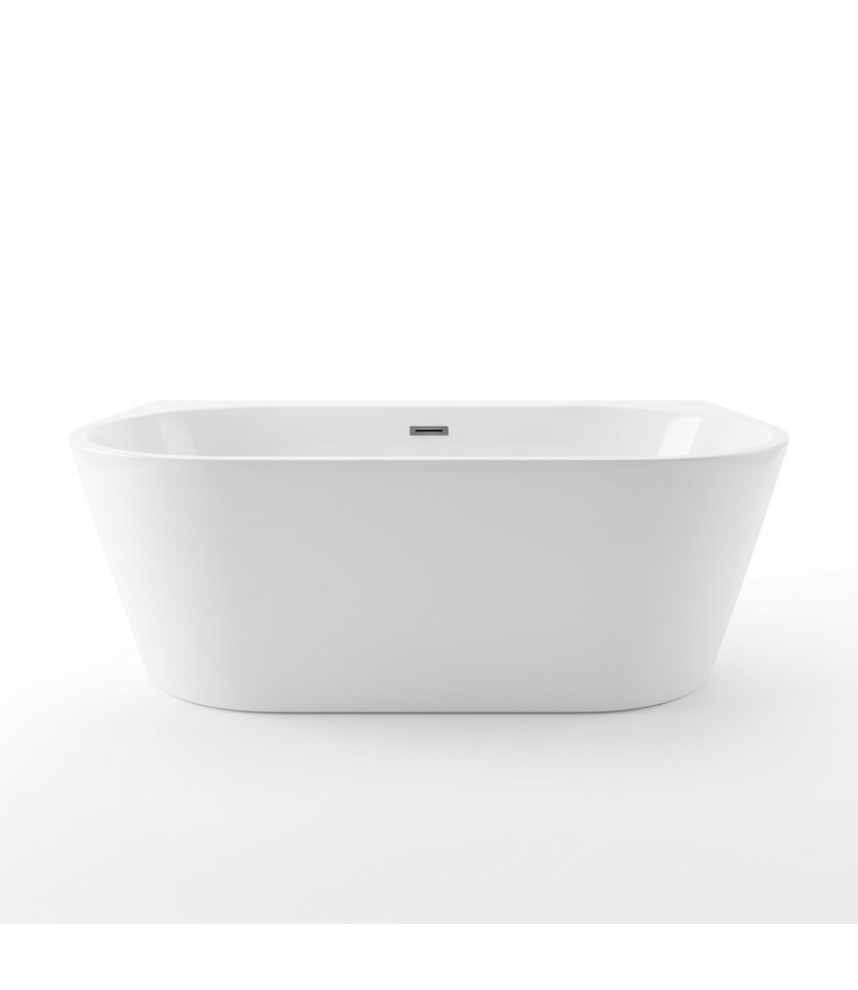 Half vrijstaand ligbad Isia 170 x 75 x 60 cm - wit