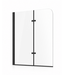 Badwand Austin 100 x 140 cm - zwart - nano coating