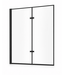 Badwand Medal 100 x 140 cm - zwart - nano coating