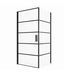 Douchecabine Alava 100 x 100  x 190 cm - zwart - met strepen - nano coating