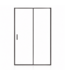 Douchewand Calgary 100 x 190 cm - zwart - met nano coating