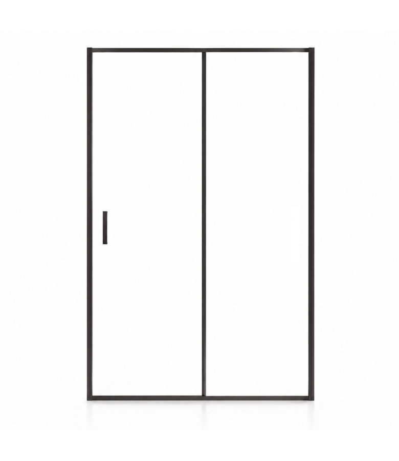 Douchewand Calgary 100 x 190 cm - zwart - met nano coating