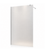 Douchewand Florida 100 x 200 cm - chroom - melkglas - inloopdouche 8mm