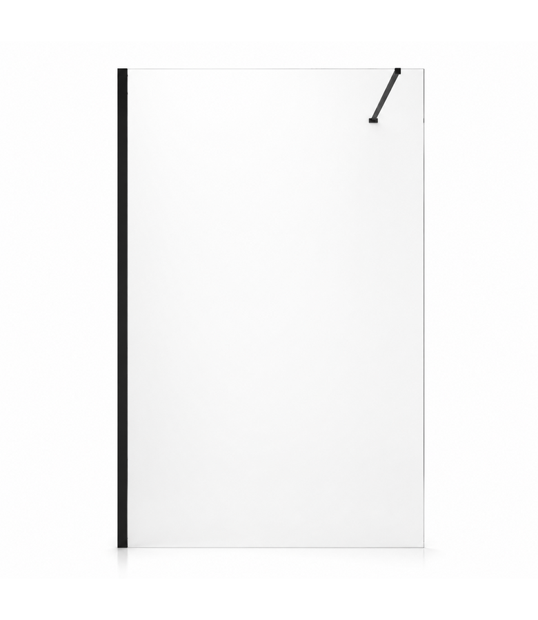 Douchewand Florida 100 x 200 cm - zwart - inloopdouche 8mm