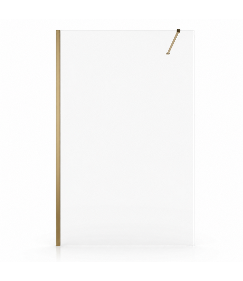 Douchewand Florida 100 x 200 cm - goud - inloopdouche 8mm