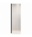 Douchewand Florida 40 x 200 cm - zwart - melkglas - inloopdouche 8mm