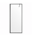 Douchewand Georgia 50 x 200 cm - zwart - inloopdouche 8mm