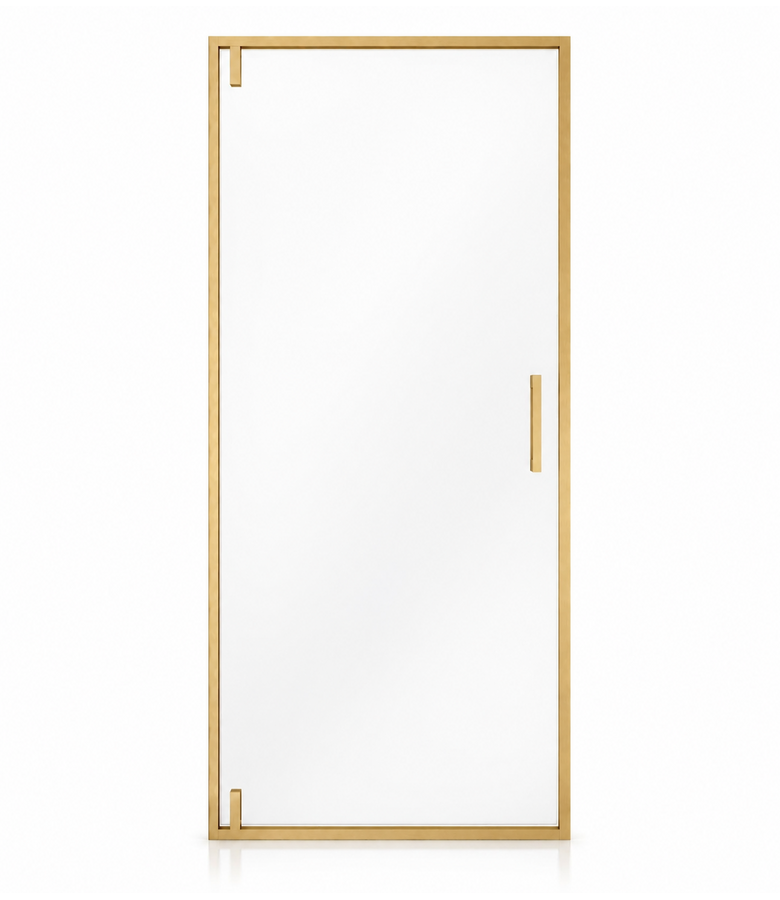 Douchewand Seattle 100 x 190 cm - goud  - douchedeur 6mm