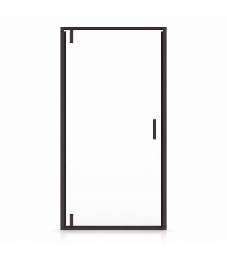 Douchewand Seattle 100 x 190 cm - zwart - douchedeur 6mm