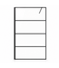 Douchewand Essos 100 x 200 cm - zwart - inloopdouche 8mm