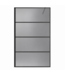 Douchewand Essos 120 x 200 cm - zwart - rookglas - inloopdouche 8mm