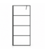 Douchewand Essos 50 x 200 cm - zwart - inloopdouche 8mm