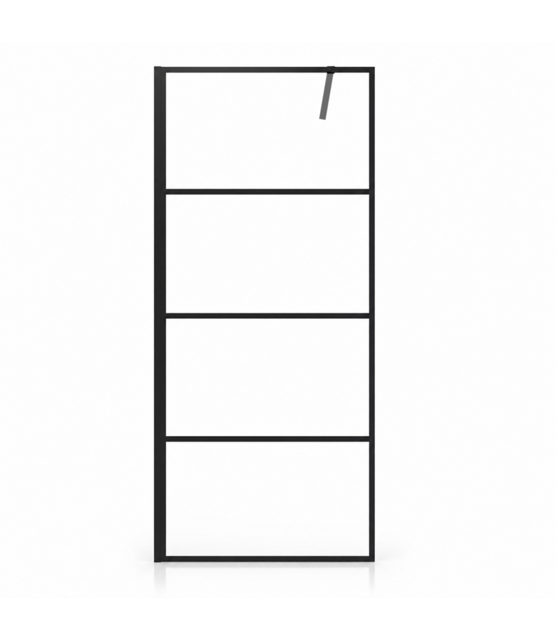Douchewand Essos 50 x 200 cm - zwart - inloopdouche 8mm