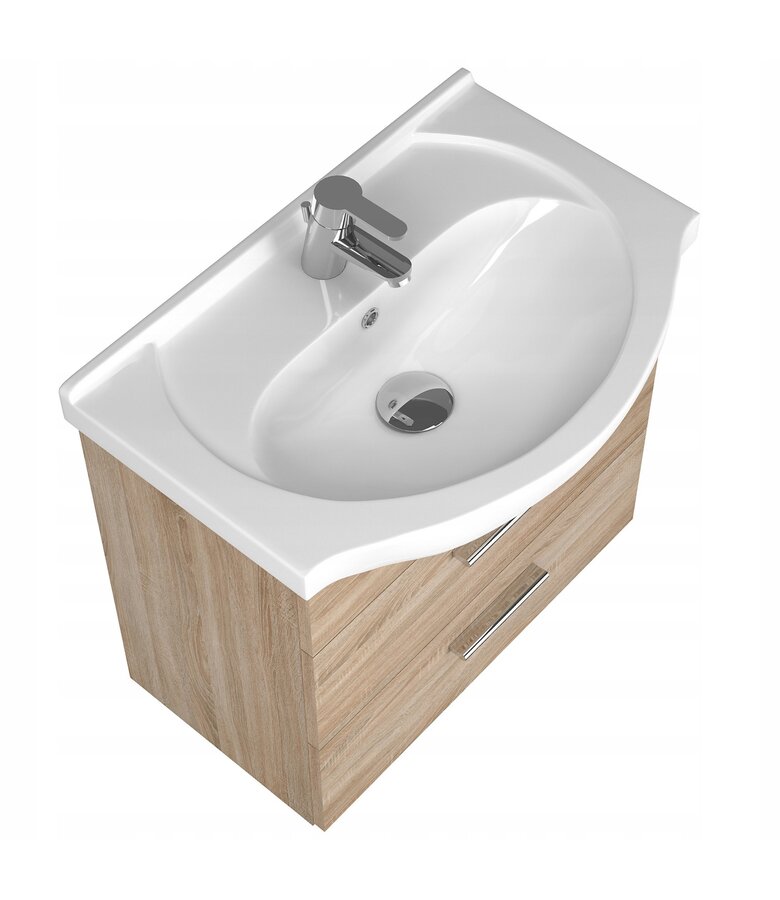 Badkamermeubel Breno 60 cm - licht eiken