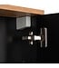 Spiegelkast Fara 80 x 70 x 14 cm - zwart met eiken