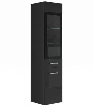 Badkamerkast Rio 30 x 30 x 131 cm - hoogglans zwart