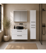 Wastafelkast Florence 80cm complete set met spiegelkast en kolomkast - hoogglans wit
