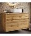 Wastafelkast Mali - 80 x 46 x 54 cm - eiken