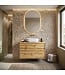 Wastafelkast Mali - 80 x 46 x 54 cm - eiken