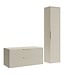 Wastafelkast Rimini met kolomkast - 100 x 46 x 46 cm - beige