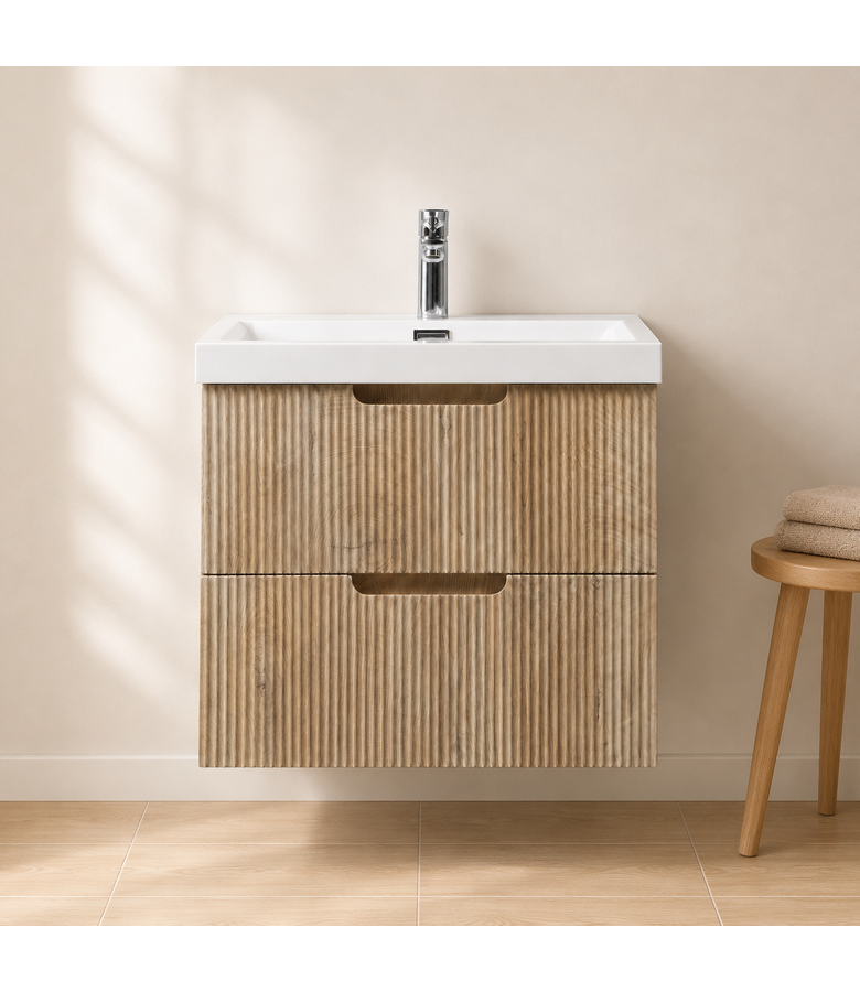 Badkamermeubel Thermis 60cm - licht eiken
