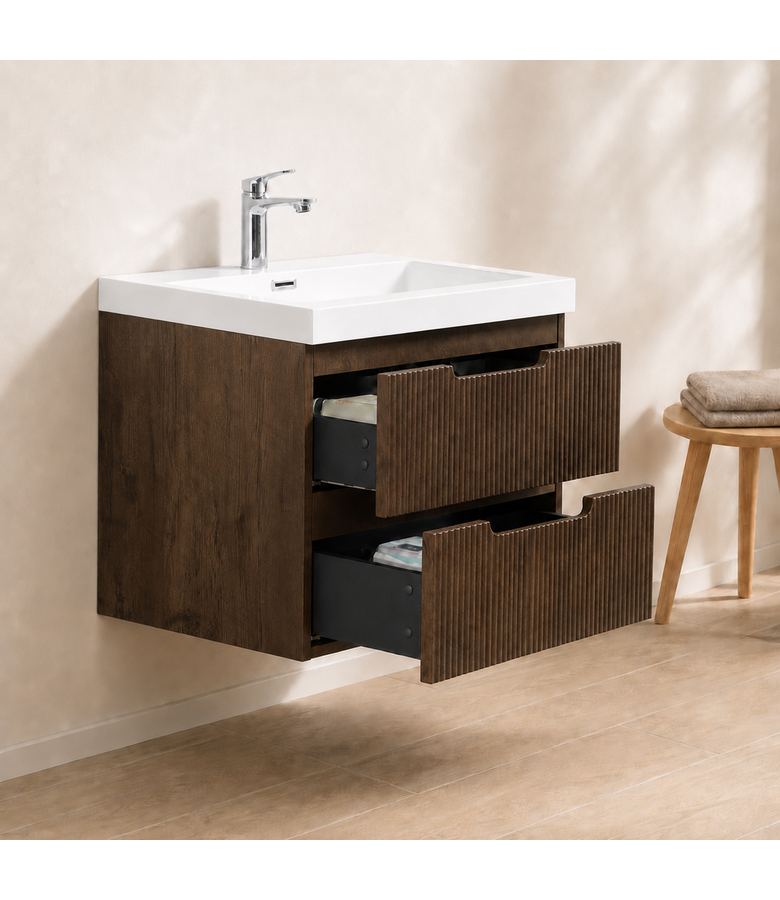 Badkamermeubel Thermis 60cm - walnoot bruin