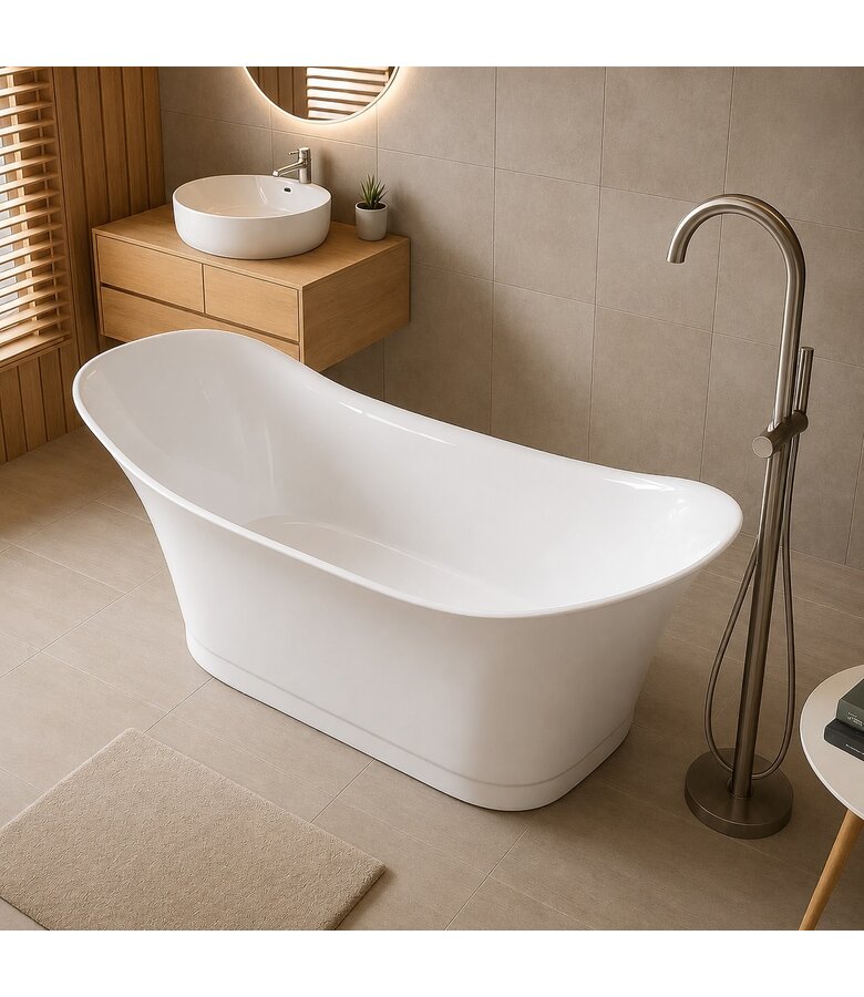 Vrijstaand ligbad Sante Fé 170 x 78 x 82 cm - wit