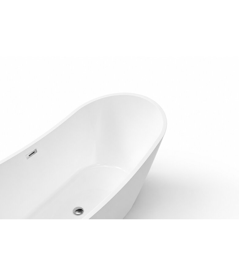 Vrijstaand ligbad Alegre - 170 x 78 x 68 cm - wit