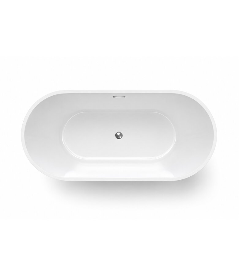 Vrijstaand ligbad Alegre - 170 x 78 x 68 cm - wit