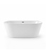 Half vrijstaand ligbad Isia 170 x 75 x 60 cm - wit