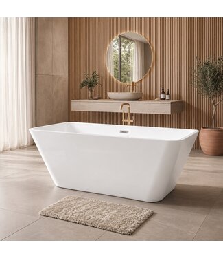 Vrijstaand ligbad Lily 170 x 75 x 58 cm - wit