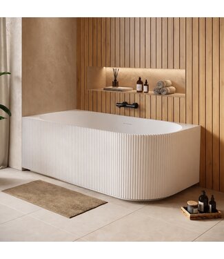 Hoekbad Havana 170 x 80 x 58 cm - wit  - links