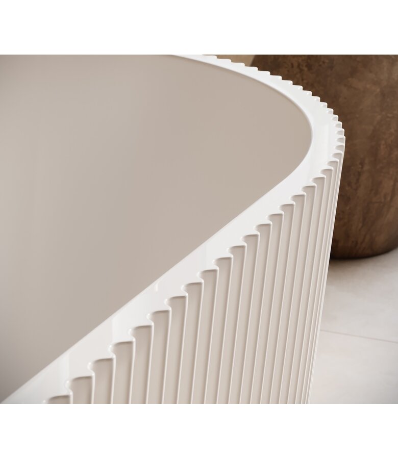 Hoekbad Havana 170 x 80 x 58 cm - wit  - links