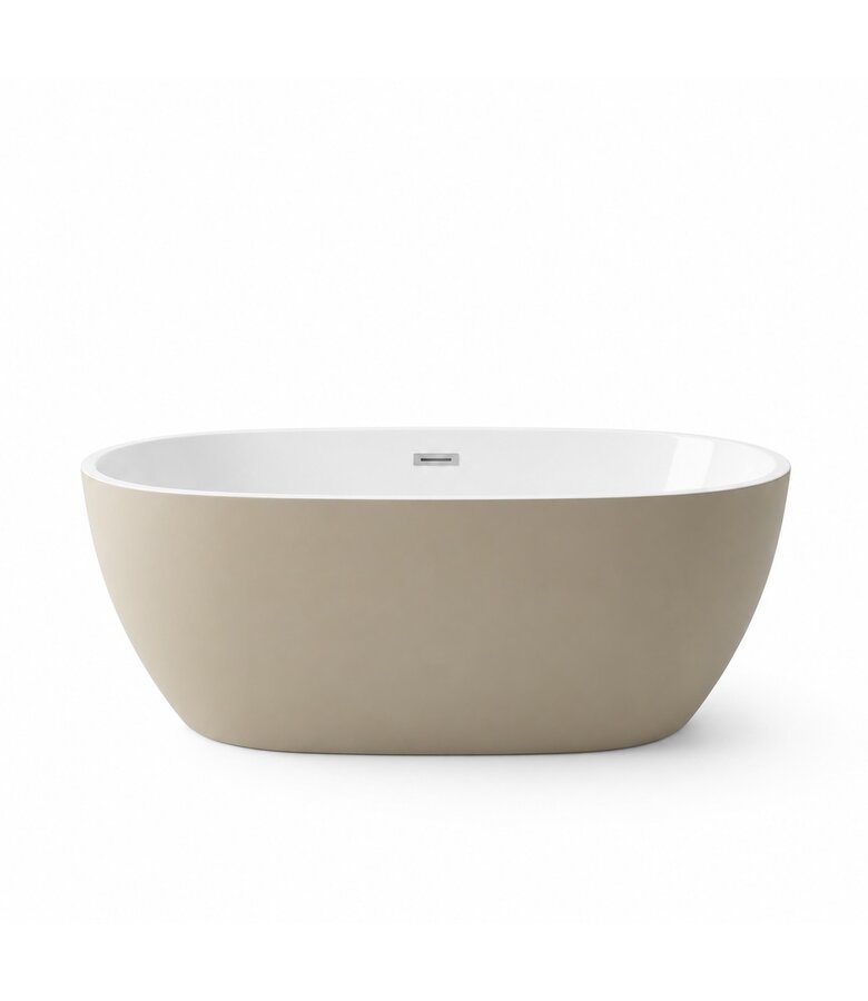 Vrijstaand ligbad Bahia 170 x 75 x 58cm - beige