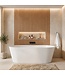 Half vrijstaand ligbad Isia 170 x 75 x 60 cm - wit
