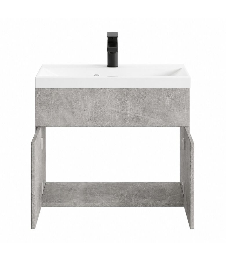 Badkamermeubel Montreal 01 60cm met wastafel - beton