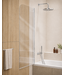 Badwand Torino 60 x 140 cm - chroom - nano coating