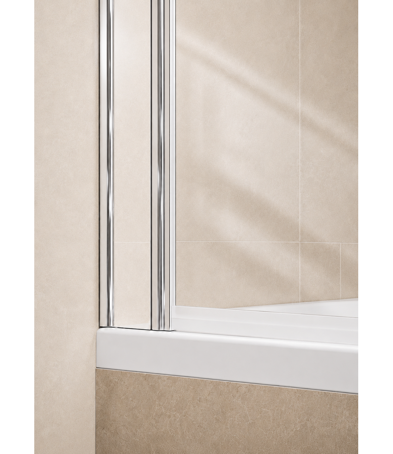 Badwand Torino 60 x 140 cm - chroom - nano coating