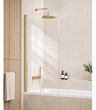 Badwand Torino 60 x 140 cm - goud  - nano coating