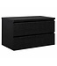 Wastafelkast Angela 100 x 48 x 54 cm - zwart houtnerf - met bovenblad