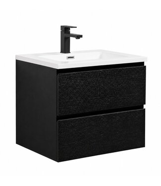 Badkamermeubel Angela 60cm - zwart houtnerf