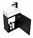 Toiletmeubel Angela 40cm - zwart houtnerf
