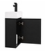 Toiletmeubel Angela 40cm - zwart houtnerf