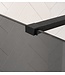 Douchewand Rizani 70 x 200 cm - rookglas - zwart - inloopdouche 8mm