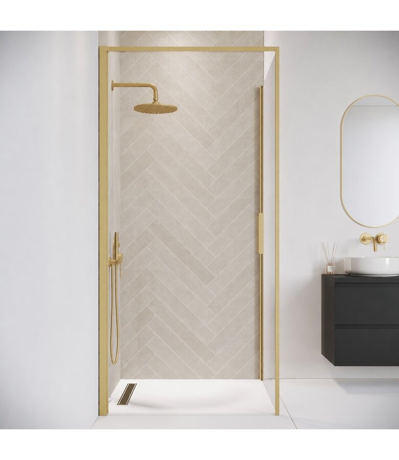Douchecabine Alava 80 x 80 x 190 cm - goud - nano coating