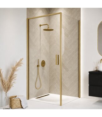 Douchecabine Alava 80 x 80 x 190 cm - goud - nano coating