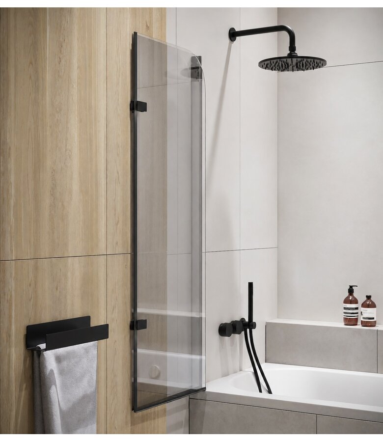 Badwand Austin 110 x 140 cm - zwart - nano coating