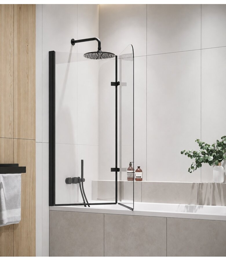 Badwand Austin 110 x 140 cm - zwart - nano coating