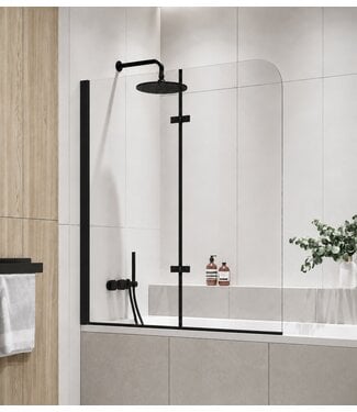 Badwand Austin 110 x 140 cm - zwart - nano coating